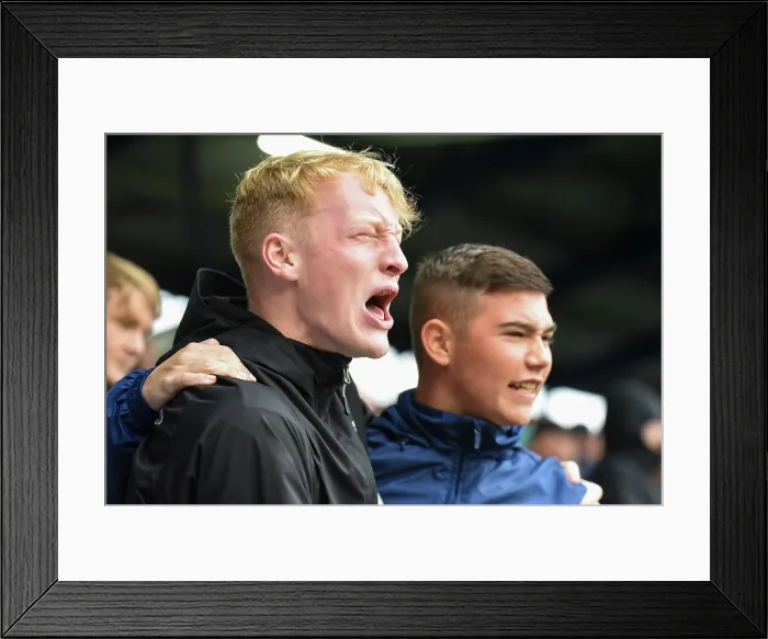 Framed Print : Wycombe fans at Portsmouth