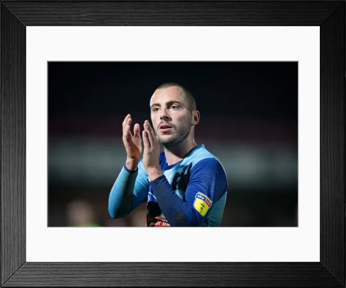 Framed Print : Michael Harriman of Wycombe Wanderers vs Accrington, November 27, 2018 (Match 16)