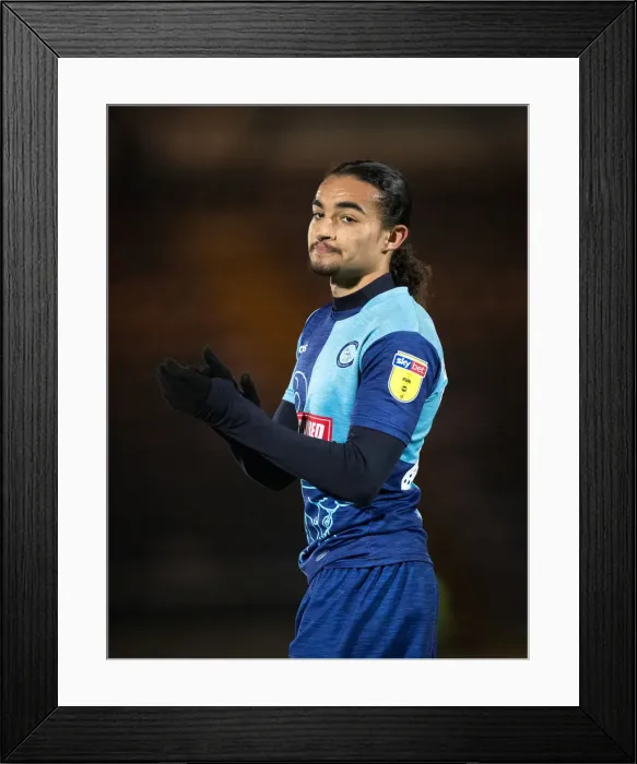 Framed Print : Randell Williams of Wycombe Wanderers Faces Off Against Barnsley, December 8, 2018 (#24 in Action)