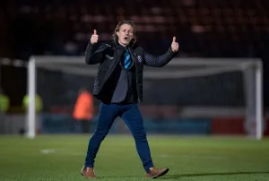 Wwfc Prints: Gareth Ainsworth: Wycombe Wanderers Manager Celebrates Victory Against Doncaster Rovers in Sky Bet League 1