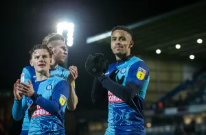 Wwfc Prints: Paris Cowan-Hall's Euphoric Moment: Wycombe Wanderers Full-Time Victory over Doncaster Rovers (January 12)