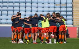 United in Focus: Wycombe Wanderers Team Huddle vs Coventry, October 2018
