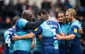 Celebration Photos 2018/19 Prints: Wycombe celebrate against Burton