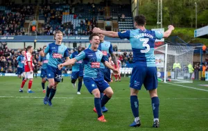 : Wycombe Wanderers: Celebrating Promotion to League One after Thrilling Win against Fleetwood Town (April 5)
