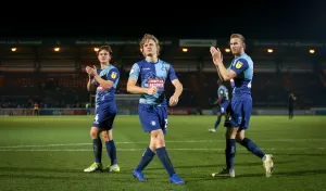 Celebration Photos 2018/19 Prints: Wycombe Wanderers: Euphoric Victory over Shrewsbury, 2018/19 Season (Celebration Photos)