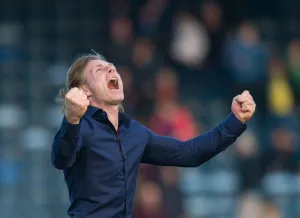 Gareth Ainsworth Prints: Wycombe Wanderers Gareth Ainsworth Goes Head-to-Head with Scunthorpe United